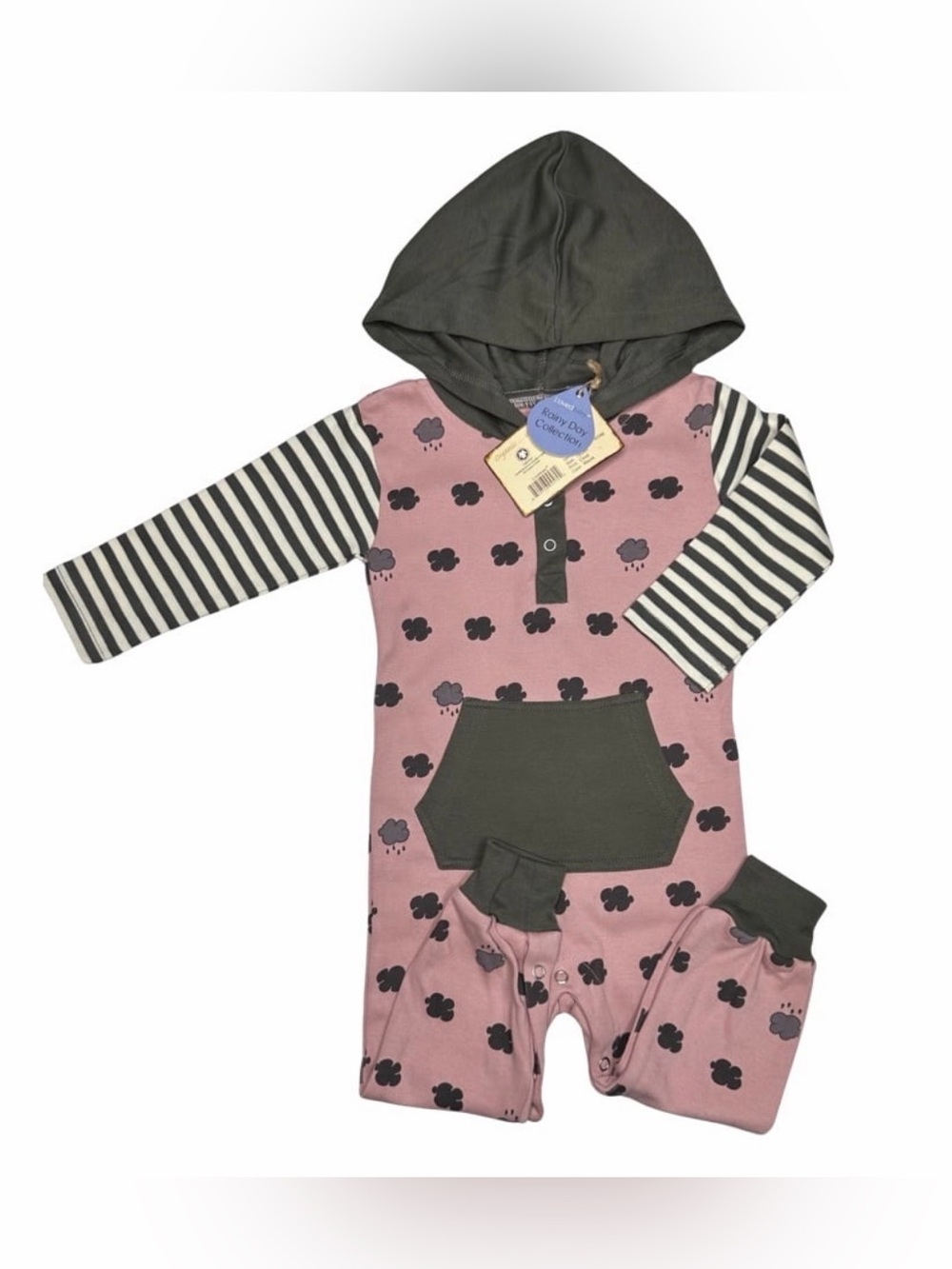 L’ovedbaby Cloud Hooded Romper‎